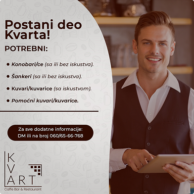 konobar i postani deo tima